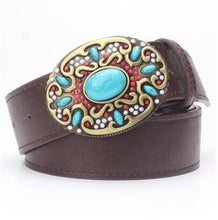 Load image into Gallery viewer, New Fashion Bohemian Style Stone Bead Turquoise Stone Women Belt