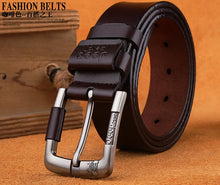 Load image into Gallery viewer, Brand Best Quality 100% Most Genuine Leather Alloy Belt For Men