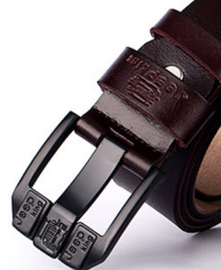 Brand Best Quality 100% Most Genuine Leather Alloy Belt For Men