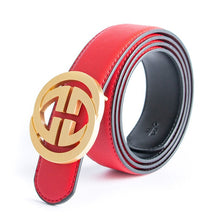 Load image into Gallery viewer, Genuine leather patterned women's belt