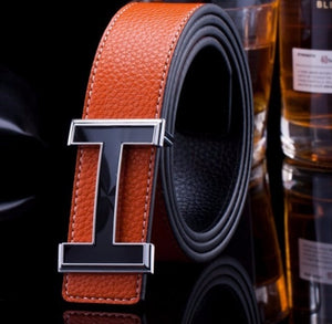 Luxury brand smooth design women belt