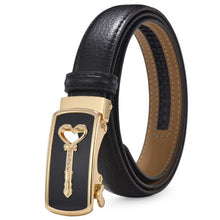 Load image into Gallery viewer, Love Key Shape Genuine Leather Women Belt